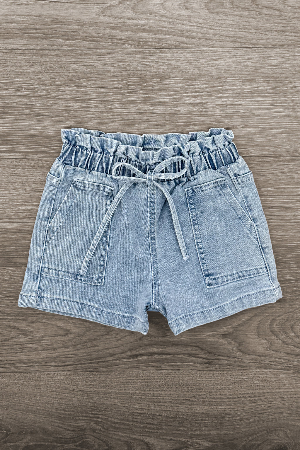 Pastel Bow Denim Short Set | Sparkle in Pink