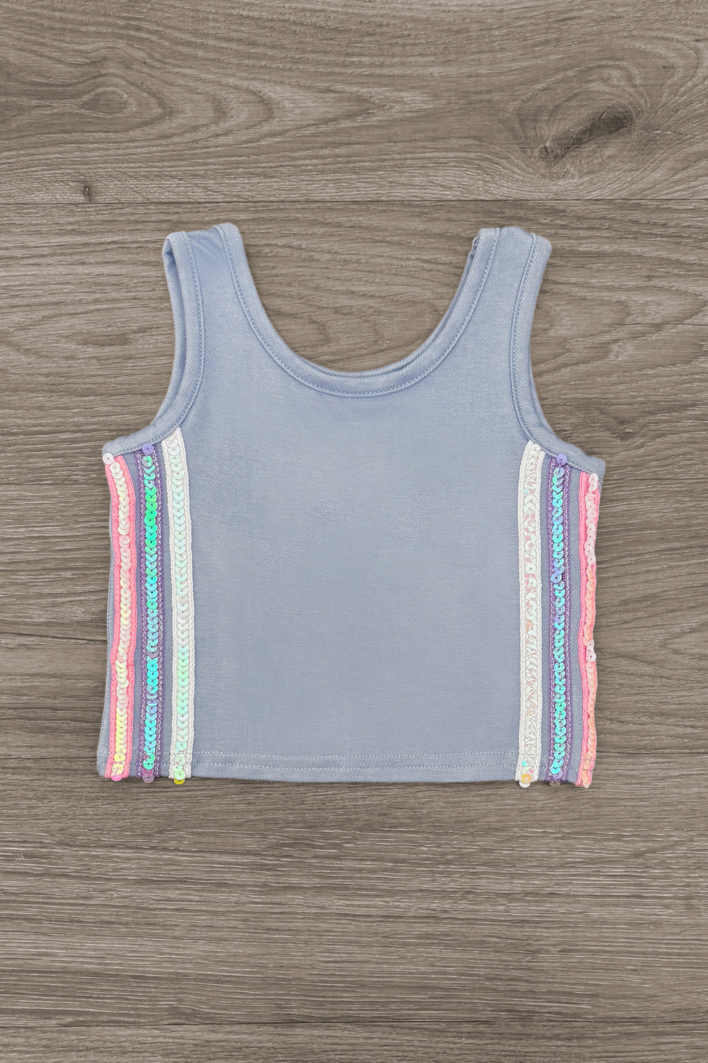 Blue Sequin Short Set | Sparkle in Pink