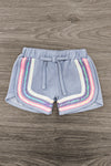 Blue Sequin Short Set | Sparkle in Pink