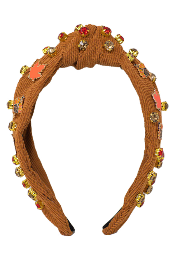 Thanksgiving Gemstone Headband | Sparkle in Pink