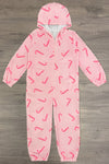 Mom & Me - Pink Candy Cane Onesie Pajamas