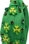 Shamrock Gemstone Headband | Sparkle in Pink