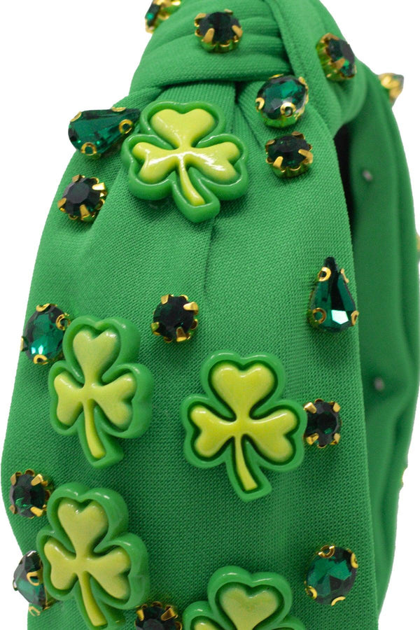 Shamrock Gemstone Headband | Sparkle in Pink