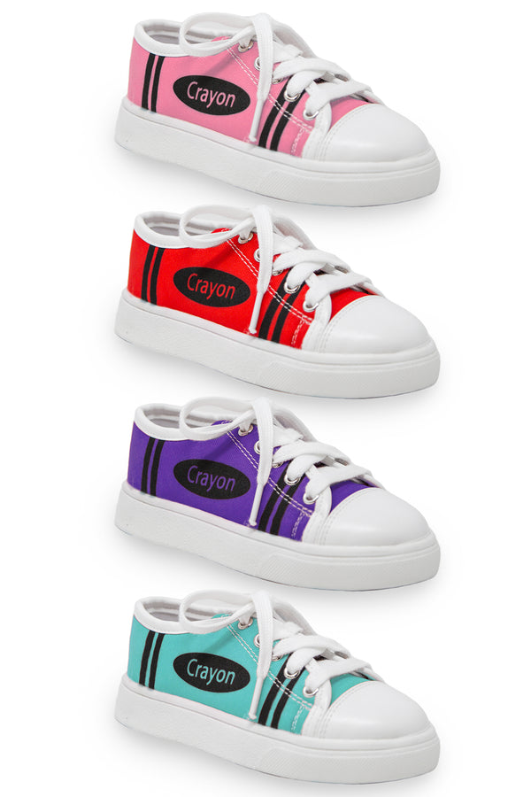 Crayon Sneakers | Sparkle in Pink