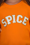 Mom & Me - "Pumpkin & Spice" Chenille Patch Top | Sparkle in Pink