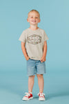 "Pre-K - Sixth Grade" Gray Camo Top
