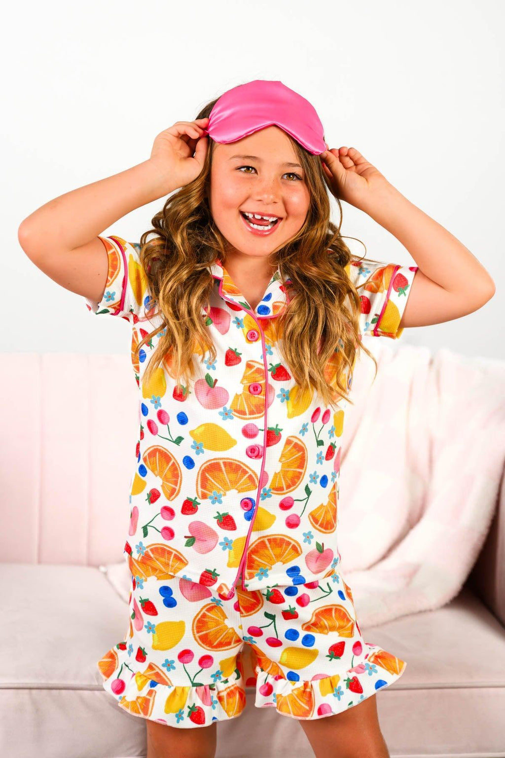 Mom & Me - Fruit Waffle Knit Pajamas