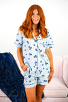 Mom & Me - Blueberry Waffle Knit Pajamas
