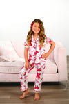 Mom & Me - Pink & Red Bow Pajamas