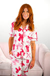 Mom & Me - Pink & Red Bow Pajamas