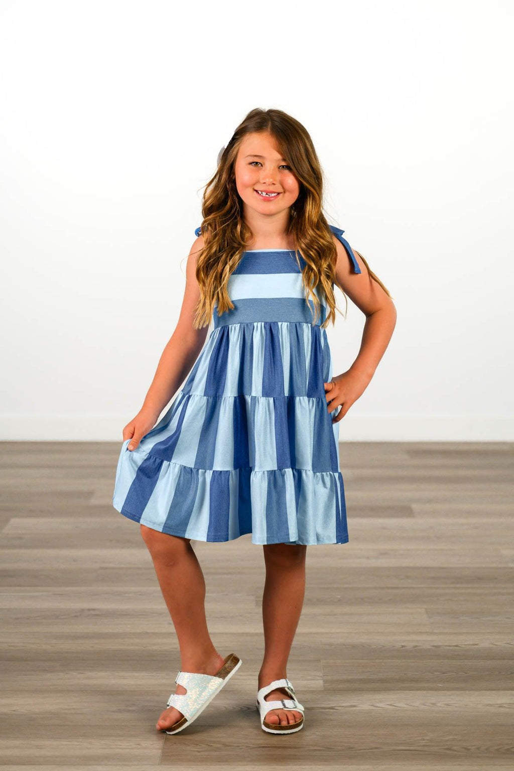 Mom & Me - Faux Denim Patch Dress