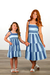 Mom & Me - Faux Denim Patch Dress