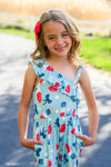 Blue Popsicle & Bows Jumpsuit | Sparkle in Pink
