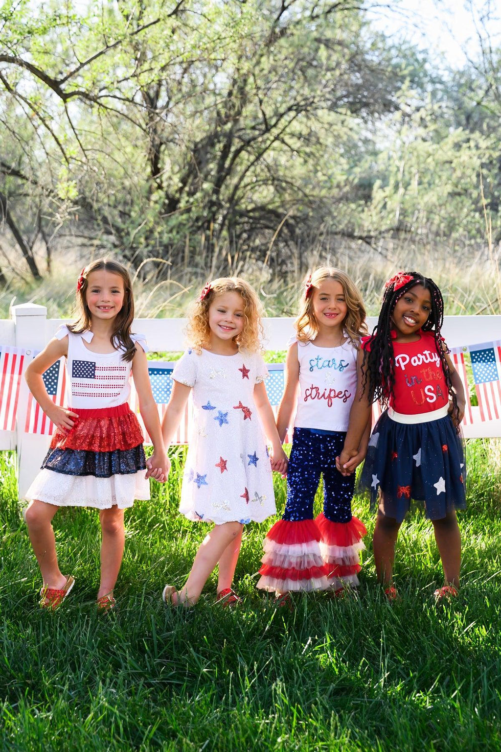 "Party In The USA" Skirt Set | Sparkle in Pink