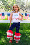 "Stars & Stripes" Sequin Bell Bottom Set | Sparkle in Pink