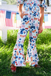 USA Bell Bottom Jumpsuit | Sparkle in Pink