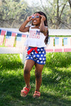 "USA" Tank Sequin Short Set | Sparkle in Pink