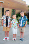 School Supply Star Button Down Top
