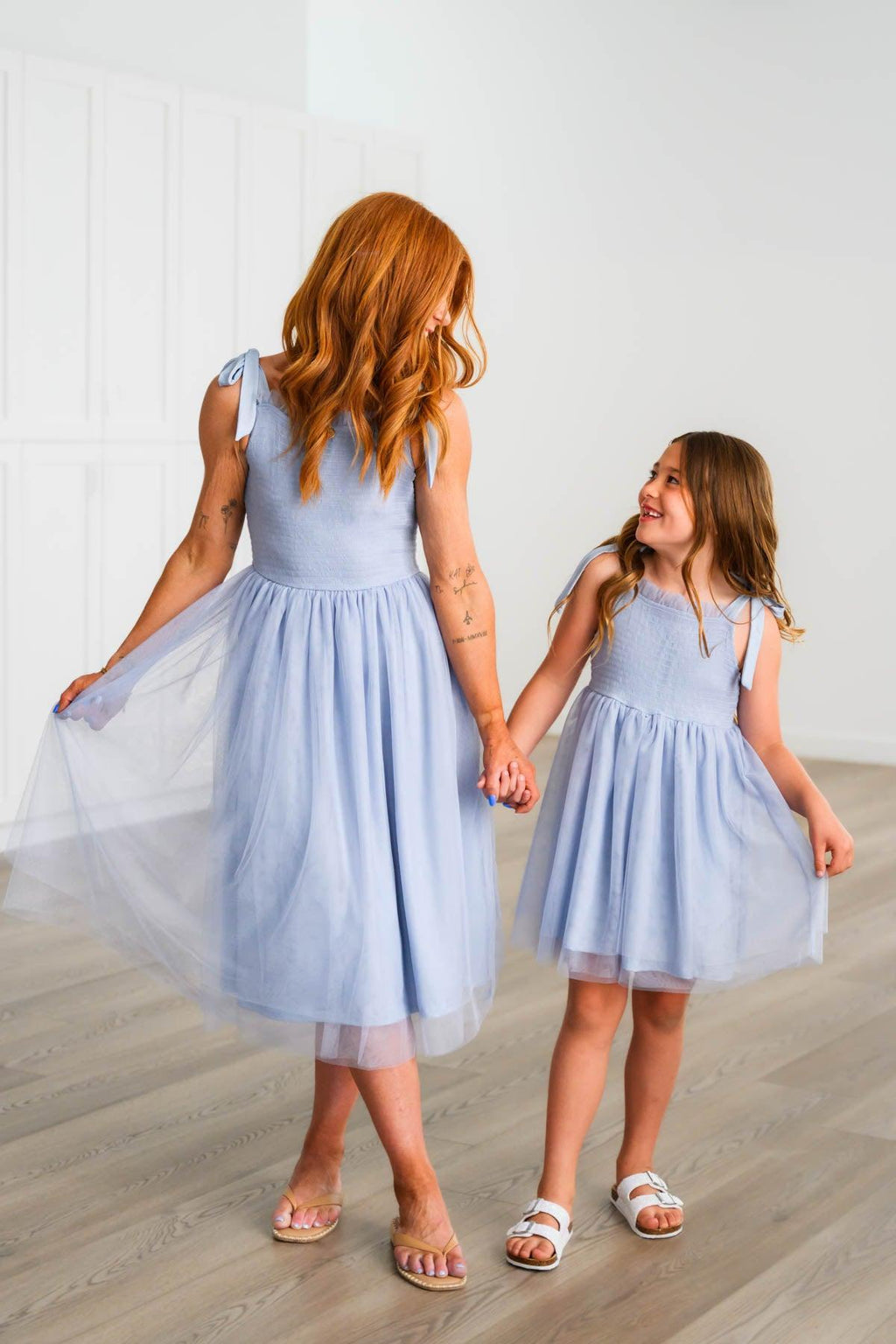 Blue Plaid Family Set | Sparkle in Pink