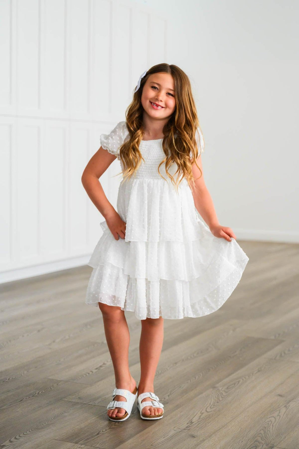 White Stripe Family Set | Sparkle in Pink