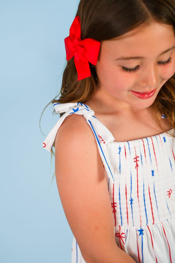 Mom & Me - Stars & Bows Stripe Dress | Sparkle in Pink