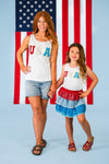 Mom & Me - "USA" Top & Skirt Set | Sparkle in Pink