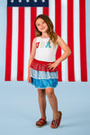 Mom & Me - "USA" Top & Skirt Set | Sparkle in Pink