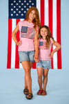 Mom & Me - Pink Flag Sweater Vest | Sparkle in Pink