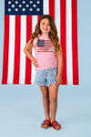 Mom & Me - Pink Flag Sweater Vest | Sparkle in Pink