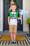 "Hello Preschool - Fifth Grade" Black & White Top