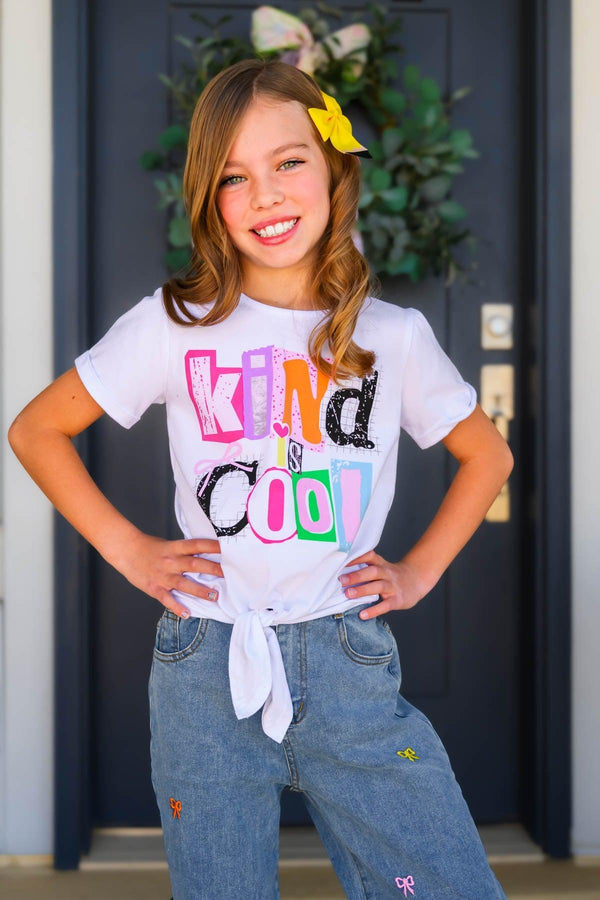 "Kind Is Cool" Denim Pant Set