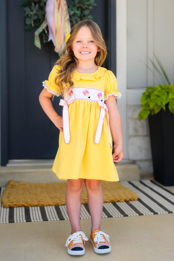 Yellow Pencil & Bows Dress 5
