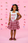 "Sassy Little Soul" Red Gingham Skirt Set