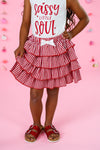 "Sassy Little Soul" Red Gingham Skirt Set