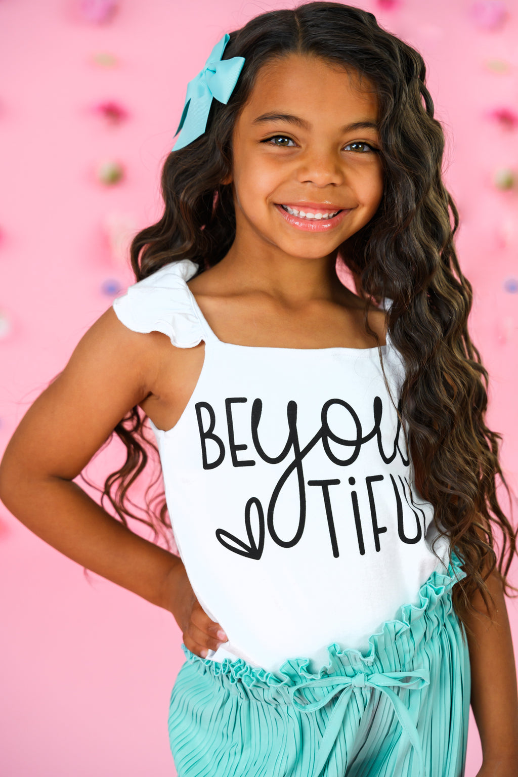 "Be You Tiful" Mint Pant Set