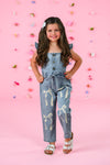 Bow Denim Jumpsuit