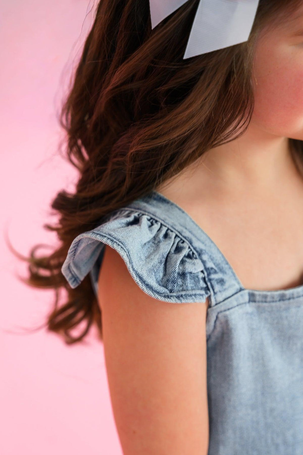 Bow Denim Jumpsuit