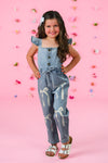 Bow Denim Jumpsuit