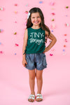 "Tiny Teenager" Denim Short Set