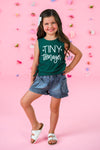 "Tiny Teenager" Denim Short Set