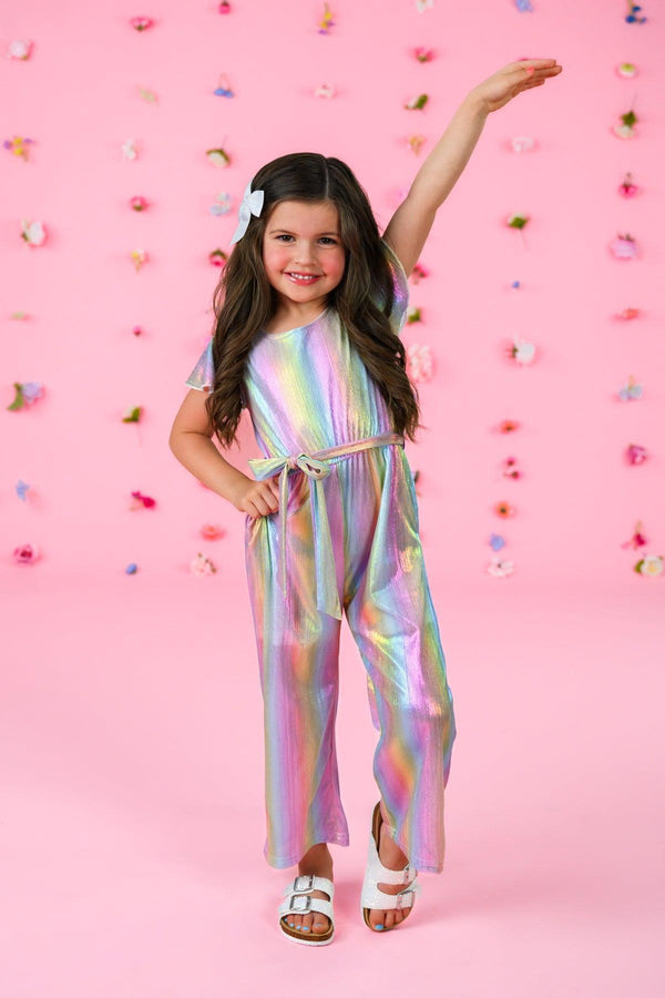 Holographic Glitter Jumpsuit