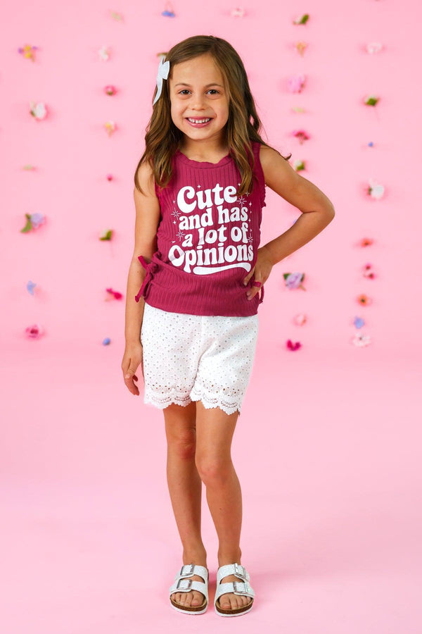"Cute And Has A Lot Of Opinions" Short Set