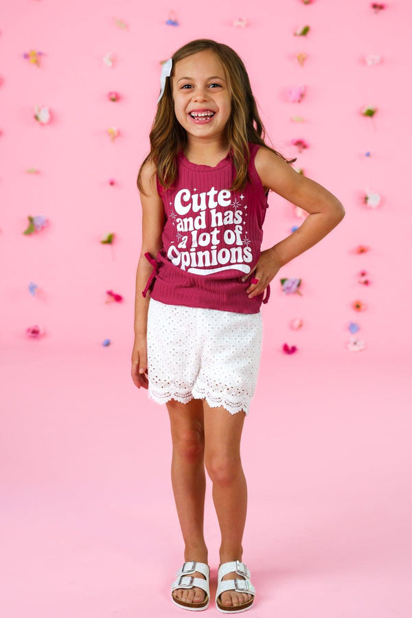 "Cute And Has A Lot Of Opinions" Short Set