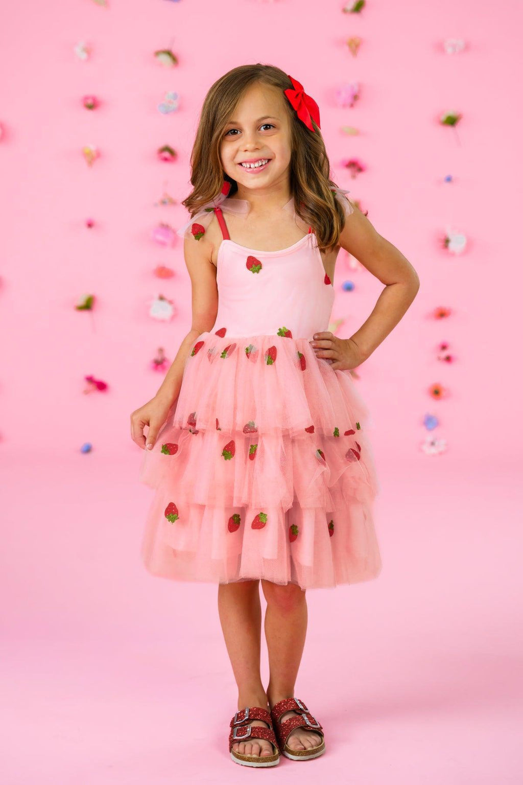 Strawberry Tulle Dress