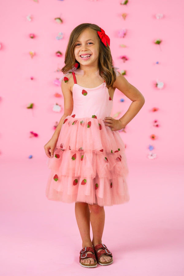 Strawberry Tulle Dress