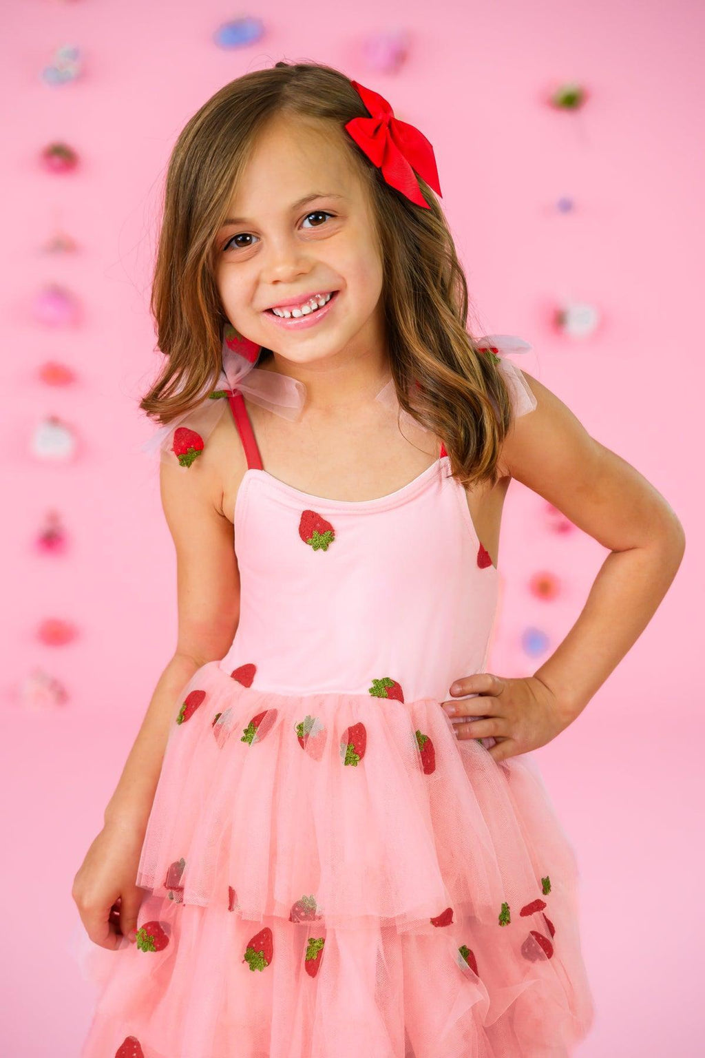 Strawberry Tulle Dress
