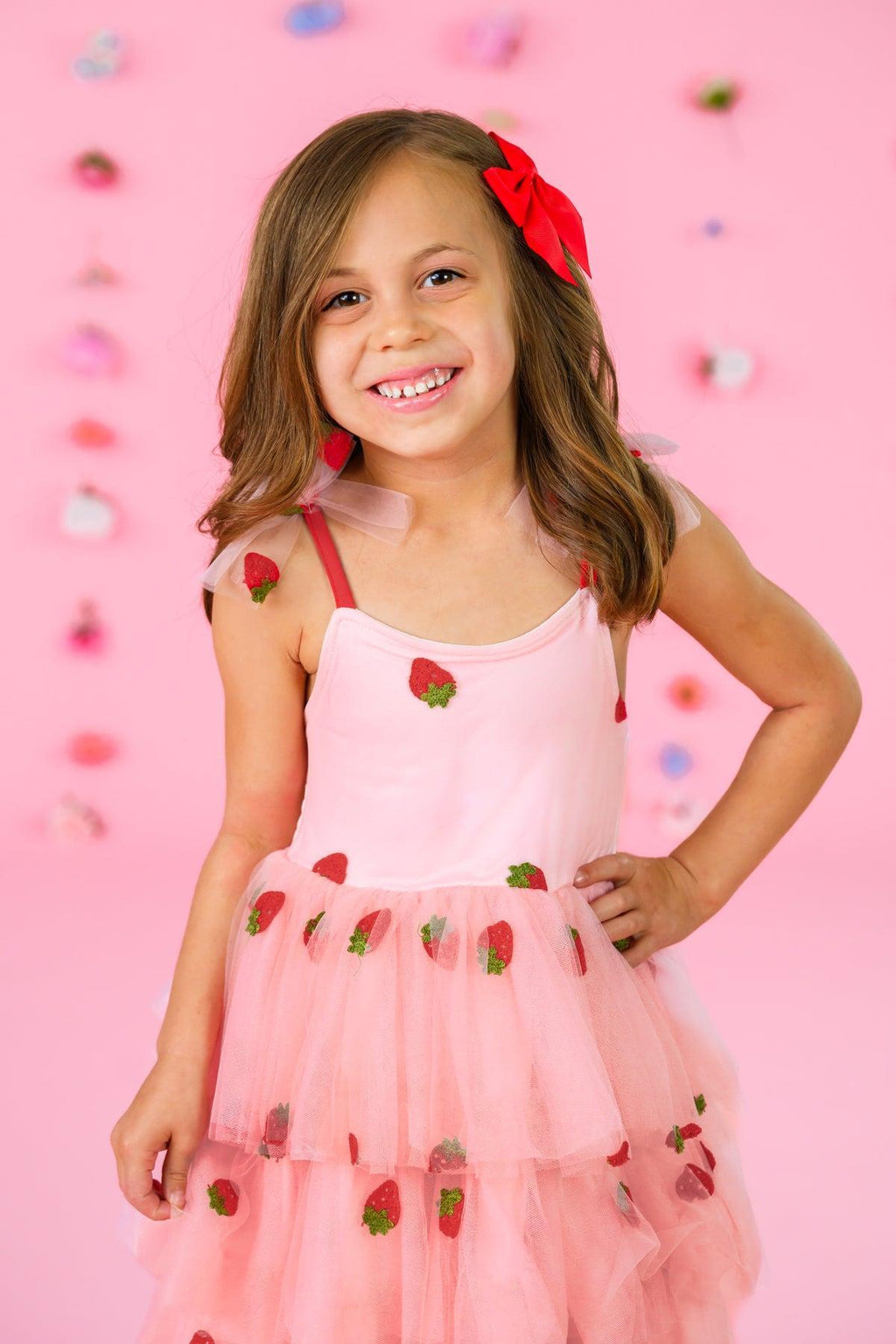 Strawberry Tulle Dress