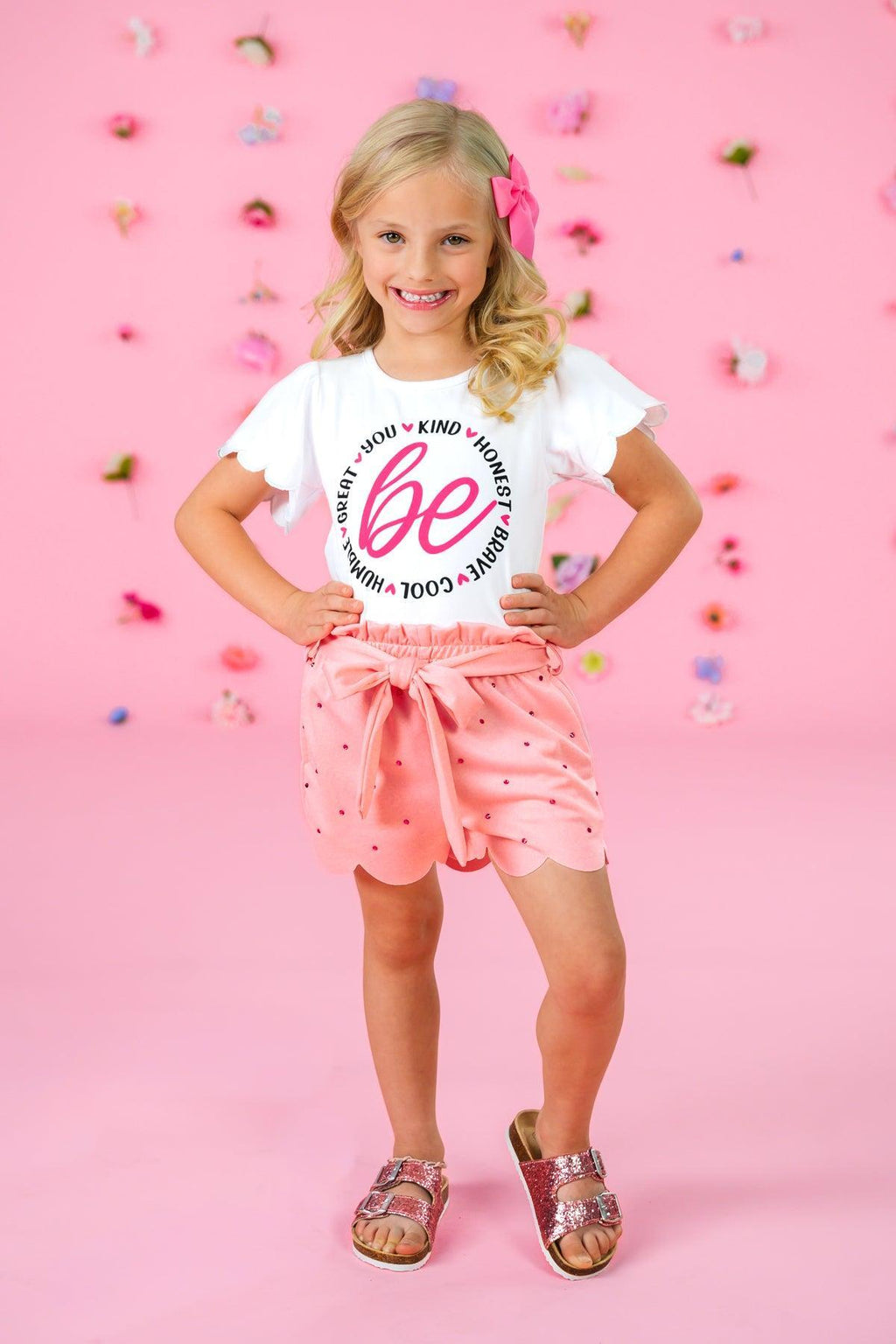 "Be You..." Pink Short Set