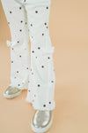 "Pray" Polka Dot Denim Pant Set