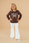 "Pray" Polka Dot Denim Pant Set
